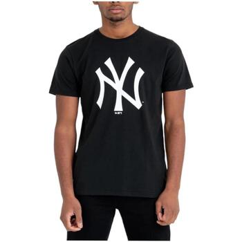 tekstylia T-shirty z krótkim rękawem New-Era  Czarny