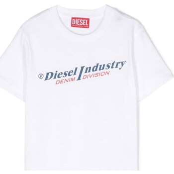 tekstylia Chłopiec T-shirty z krótkim rękawem Diesel J01132-00YI9 Biały