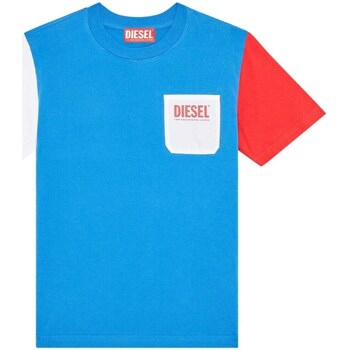 tekstylia Chłopiec T-shirty z krótkim rękawem Diesel J01296-0DAYD Niebieski