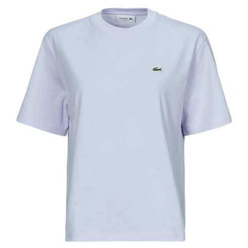 tekstylia Damskie T-shirty z krótkim rękawem Lacoste TF7215 Niebieski
