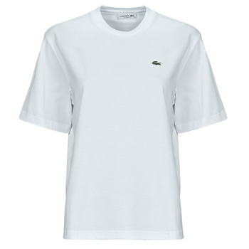 tekstylia Damskie T-shirty z krótkim rękawem Lacoste TF7215 Biały