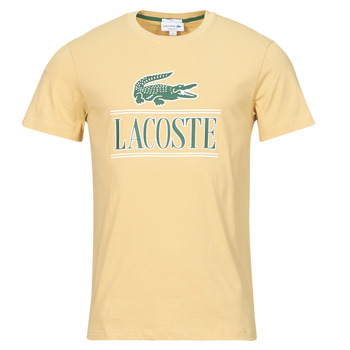 tekstylia Męskie T-shirty z krótkim rękawem Lacoste TH1218 Beżowy