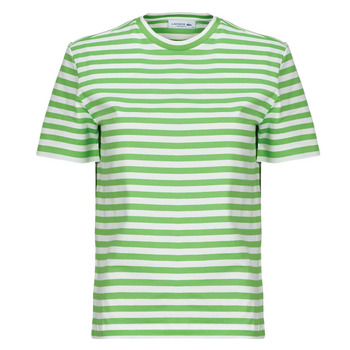 tekstylia Damskie T-shirty z krótkim rękawem Lacoste TF2594 Zielony / Biały