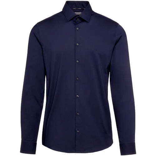 tekstylia Męskie Koszule z długim rękawem Calvin Klein Jeans K10K108229 Niebieski