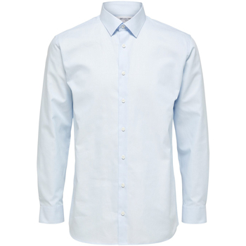 tekstylia Damskie Koszule Selected Regethan Classic Overhemd Lichtblauw Niebieski