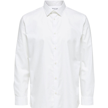 tekstylia Damskie Koszule Selected Regethan Classic Overhemd Wit Biały