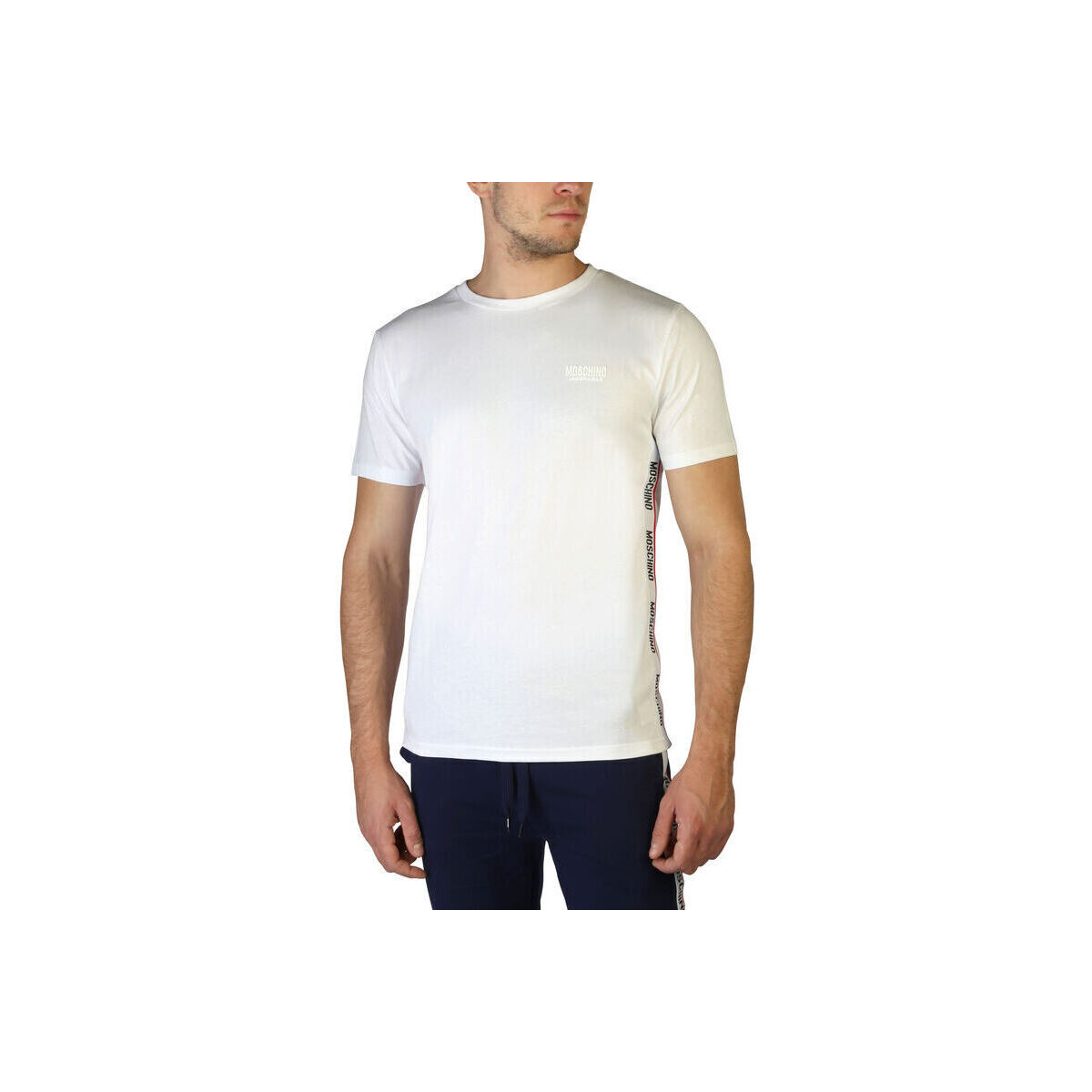 tekstylia Męskie T-shirty z krótkim rękawem Moschino - 1903-8101 Biały