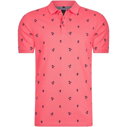 tekstylia Męskie Koszulki polo z krótkim rękawem Mario Russo Polo Palm Tree Różowy