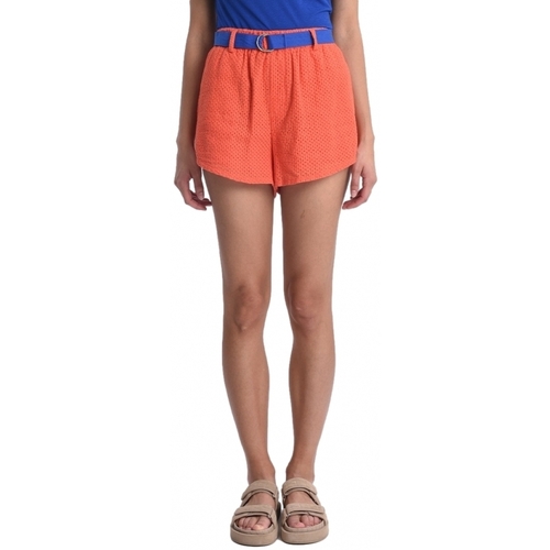 tekstylia Damskie Szorty i Bermudy Molly Bracken Shorts SL499AP - Orange Pomarańczowy