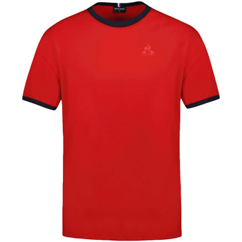 tekstylia Męskie T-shirty z krótkim rękawem Le Coq Sportif Ess Tee Ss Czerwony