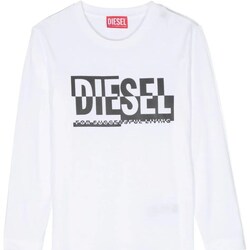 tekstylia Chłopiec T-shirty z krótkim rękawem Diesel J01535-00YI9 Biały