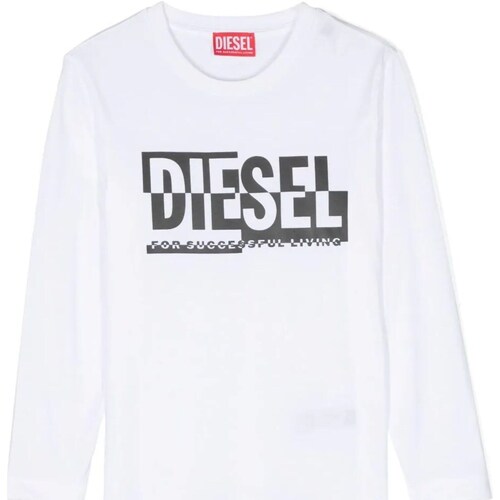 tekstylia Chłopiec T-shirty z krótkim rękawem Diesel J01535-00YI9 Biały