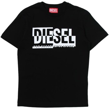 tekstylia Chłopiec T-shirty z krótkim rękawem Diesel J01531-00YI9 Czarny