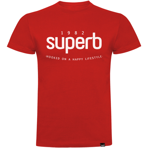 tekstylia Męskie T-shirty z krótkim rękawem Superb 1982 3000-RED Czerwony