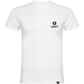 tekstylia Męskie T-shirty z krótkim rękawem Superb 1982 3001-WHITE Biały