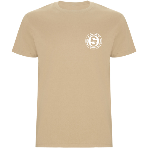 tekstylia Męskie T-shirty z krótkim rękawem Superb 1982 SPRBCO-002-CREAM Beżowy