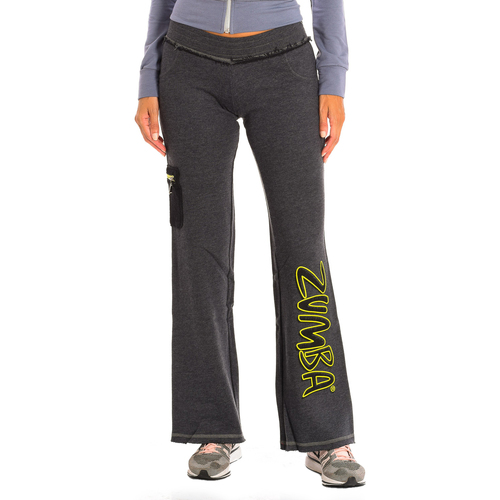 tekstylia Damskie Spodnie dresowe Zumba Z1B00107-GRIS Szary
