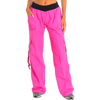 tekstylia Damskie Spodnie dresowe Zumba Z1B00131-FUCSIA Różowy