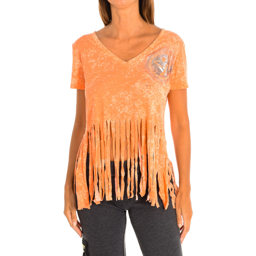 tekstylia Damskie T-shirty z krótkim rękawem Zumba Z1T00401-MANGO Pomarańczowy