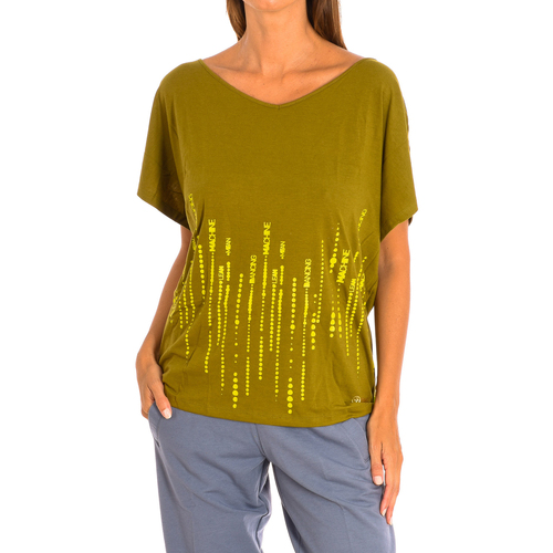 tekstylia Damskie T-shirty z krótkim rękawem Zumba Z1T00463-VERDE Zielony