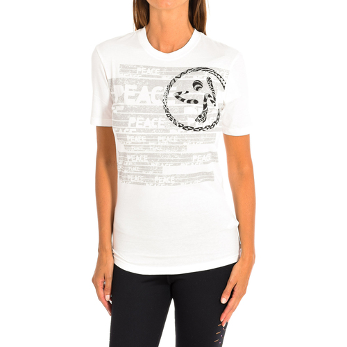 tekstylia Damskie T-shirty z krótkim rękawem Zumba Z2T00216-BLANCO Wielokolorowy
