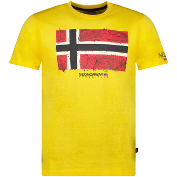 tekstylia Męskie T-shirty z krótkim rękawem Geo Norway SW1239HGNO-LEMON Żółty