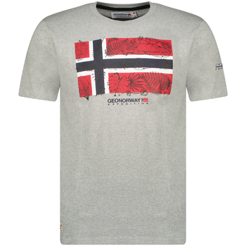 tekstylia Męskie T-shirty z krótkim rękawem Geo Norway SW1239HGNO-BLENDED GREY Szary