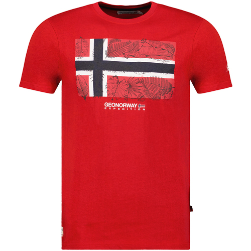 tekstylia Męskie T-shirty z krótkim rękawem Geo Norway SW1239HGNO-RED Czerwony