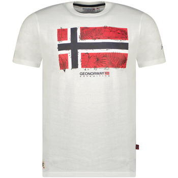 tekstylia Męskie T-shirty z krótkim rękawem Geo Norway SW1239HGNO-WHITE Biały