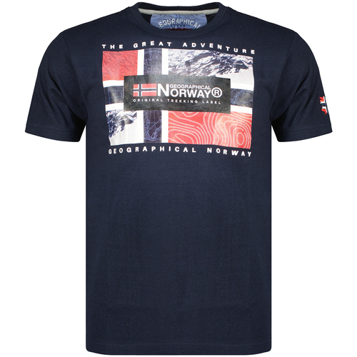 tekstylia Męskie T-shirty z krótkim rękawem Geographical Norway SW1240HGN-NAVY Marine
