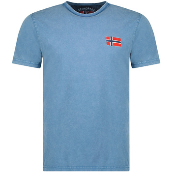 tekstylia Męskie T-shirty z krótkim rękawem Geographical Norway SW1269HGNO-BLUE Niebieski