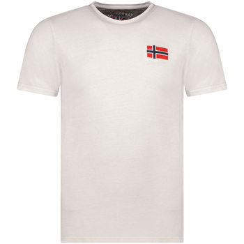 tekstylia Męskie T-shirty z krótkim rękawem Geographical Norway SW1269HGNO-LIGHT GREY Szary
