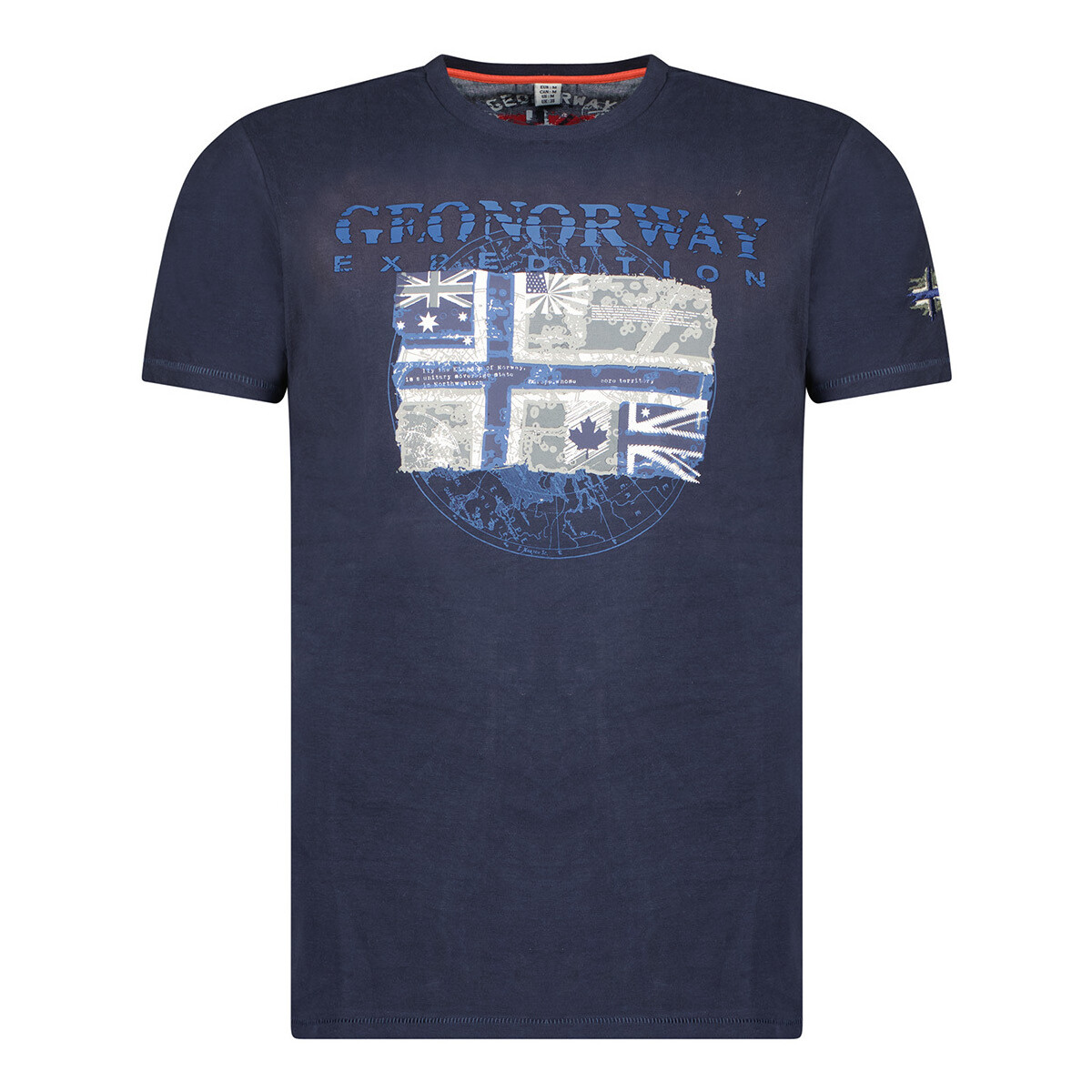 tekstylia Męskie T-shirty z krótkim rękawem Geographical Norway SW1270HGNO-NAVY Marine