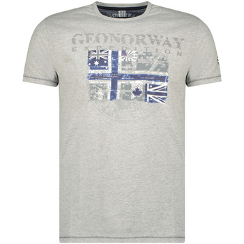 tekstylia Męskie T-shirty z krótkim rękawem Geographical Norway SW1270HGNO-BLENDED GREY Szary