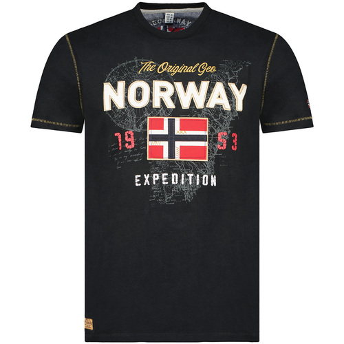 tekstylia Męskie T-shirty z krótkim rękawem Geographical Norway SW1304HGNO-BLACK Czarny