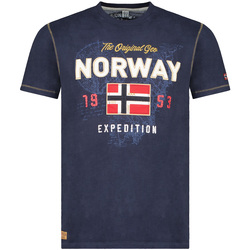 tekstylia Męskie T-shirty z krótkim rękawem Geographical Norway SW1304HGNO-NAVY Niebieski