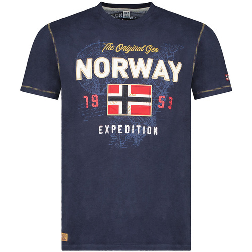 tekstylia Męskie T-shirty z krótkim rękawem Geo Norway SW1304HGNO-NAVY Niebieski