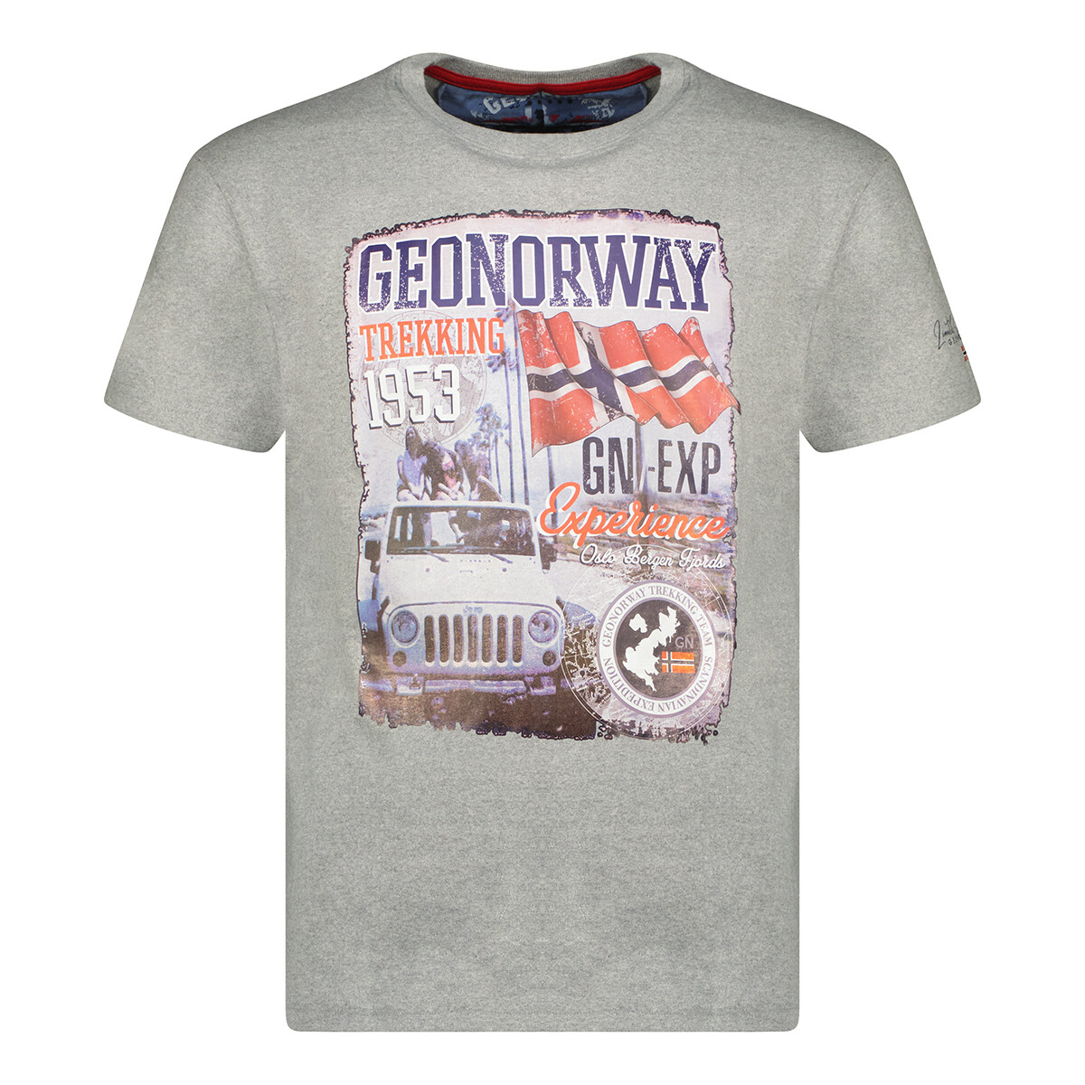 tekstylia Męskie T-shirty z krótkim rękawem Geo Norway SW1959HGNO-BLENDED GREY Szary
