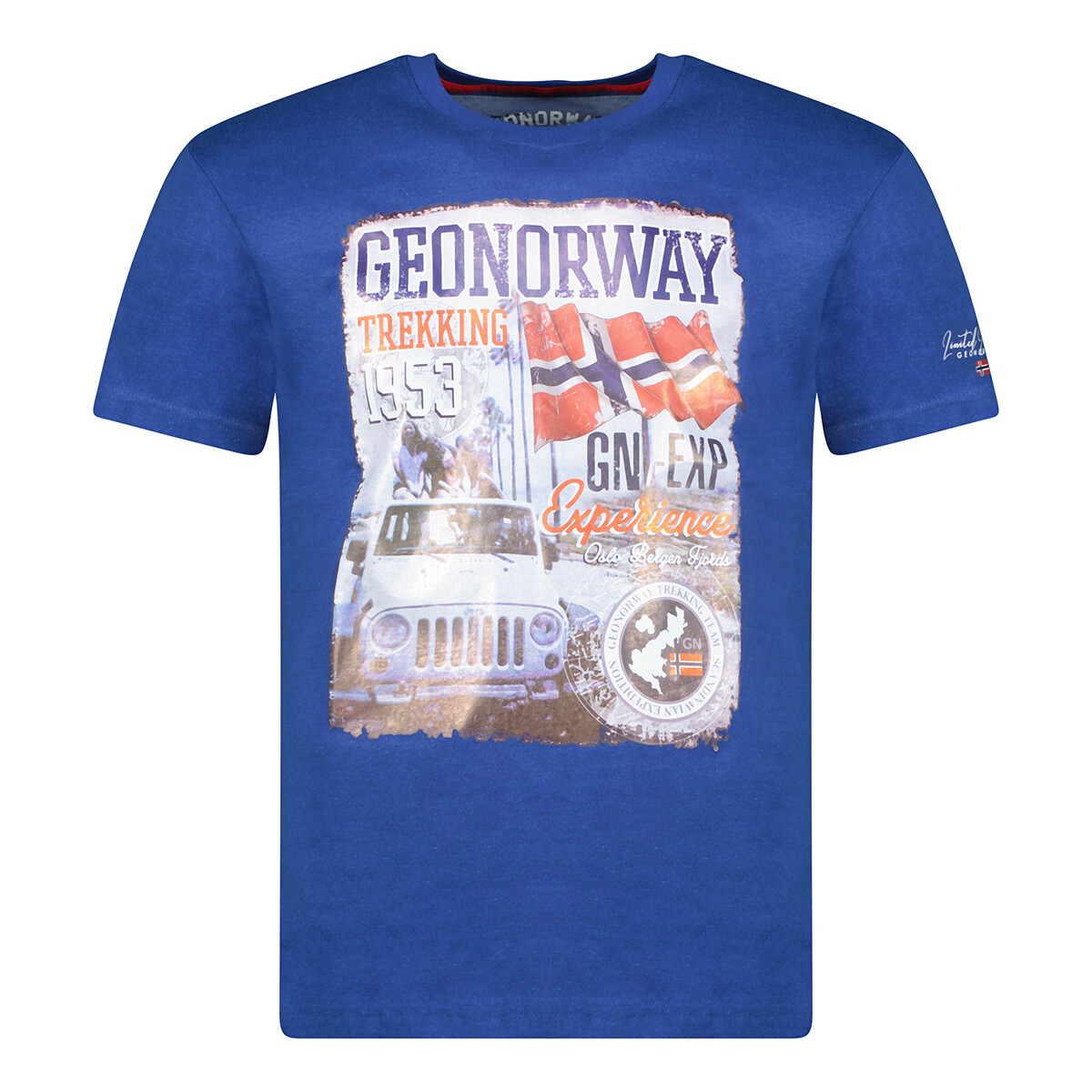 tekstylia Męskie T-shirty z krótkim rękawem Geo Norway SW1959HGNO-ROYAL BLUE Niebieski
