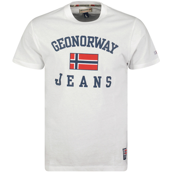 tekstylia Męskie T-shirty z krótkim rękawem Geo Norway SX1044HGNO-WHITE Biały