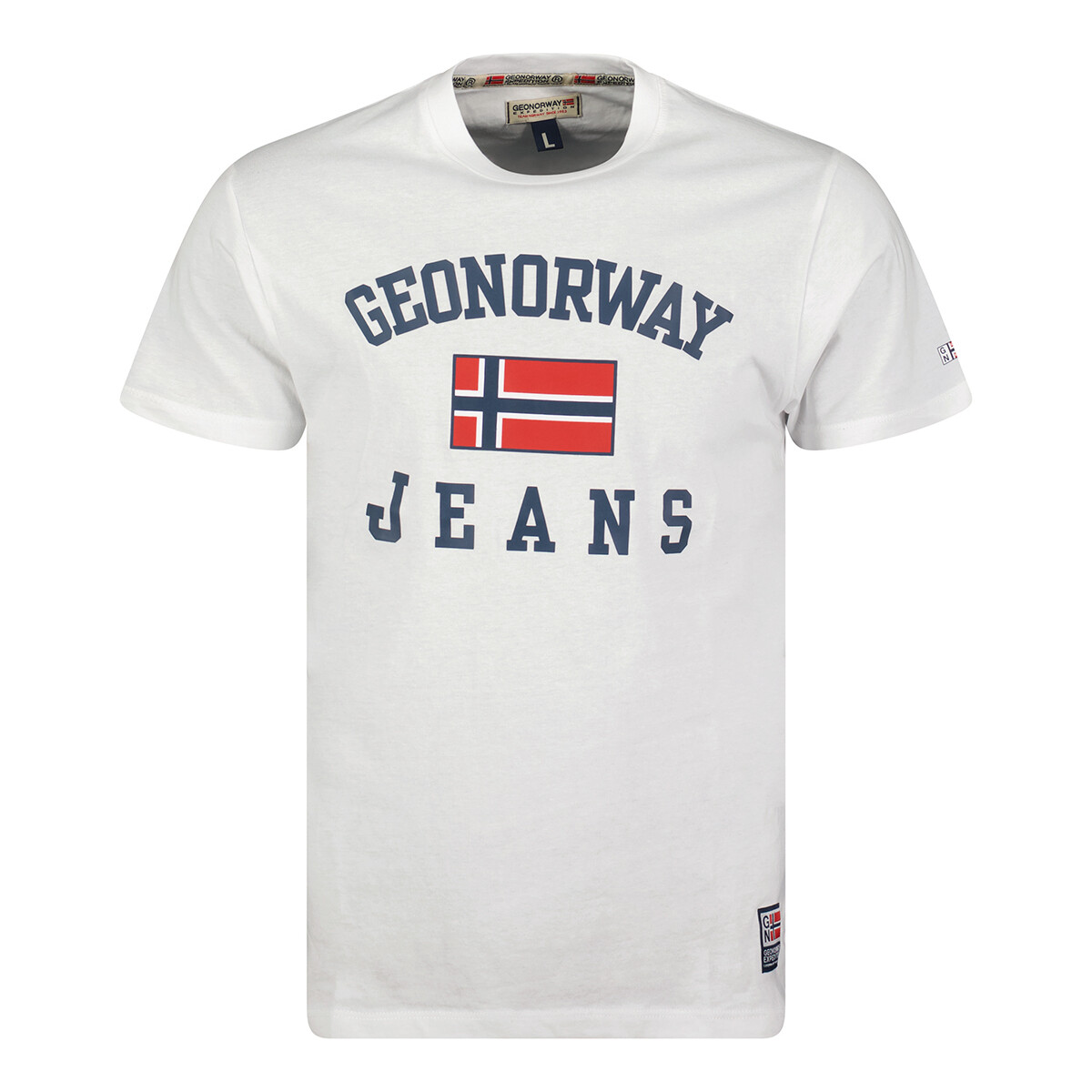tekstylia Męskie T-shirty z krótkim rękawem Geo Norway SX1044HGNO-WHITE Biały