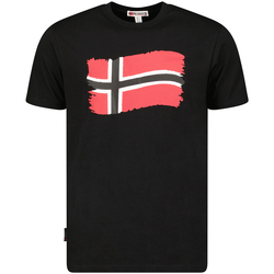 tekstylia Męskie T-shirty z krótkim rękawem Geographical Norway SX1078HGN-BLACK Czarny