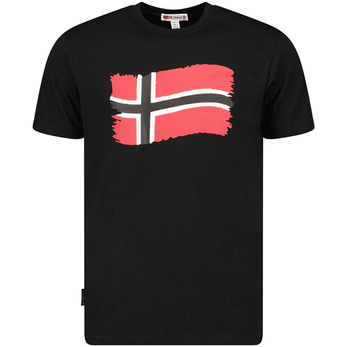 tekstylia Męskie T-shirty z krótkim rękawem Geographical Norway SX1078HGN-BLACK Czarny