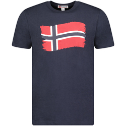 tekstylia Męskie T-shirty z krótkim rękawem Geographical Norway SX1078HGN-NAVY Niebieski