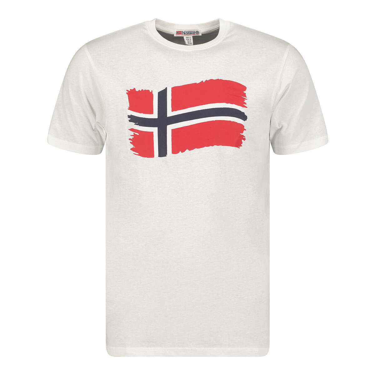 tekstylia Męskie T-shirty z krótkim rękawem Geographical Norway SX1078HGN-WHITE Biały