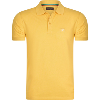 tekstylia Męskie Koszulki polo z krótkim rękawem Cappuccino Italia Polo Plain Pique Żółty