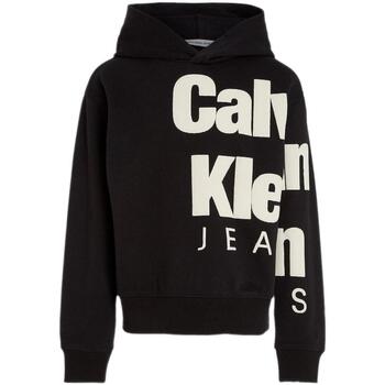 tekstylia Chłopiec Bluzy Calvin Klein Jeans  Czarny