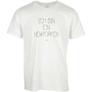 tekstylia Męskie T-shirty z krótkim rękawem Civissum Ich Bin Ein Newyorker Tee Biały