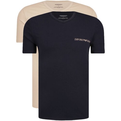 tekstylia Męskie T-shirty z krótkim rękawem Emporio Armani 111849 3F717 Niebieski
