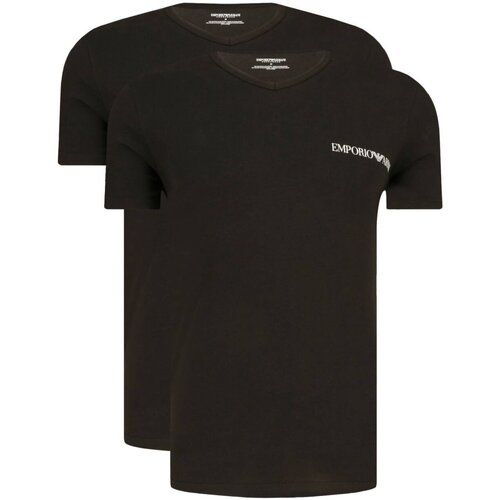 tekstylia Męskie T-shirty z krótkim rękawem Emporio Armani 111849 3F717 Czarny